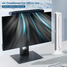 Load image into Gallery viewer, USB Chargeable Screen Hanging Fan Vertical Dual-Use Fan Mini Infinitely Adjustable Wind Chiller Adjustable Angle Office Usb Fan
