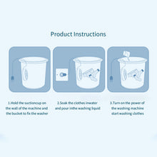 Load image into Gallery viewer, Mini Washing Machine USB Rotating Turbine Portable Washing Machine For Socks Underwear Wash Dishes For Travel Home Business Trip
