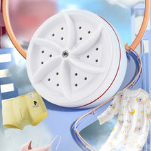 Load image into Gallery viewer, Mini Washing Machine USB Rotating Turbine Portable Washing Machine For Socks Underwear Wash Dishes For Travel Home Business Trip
