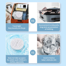 Load image into Gallery viewer, Mini Washing Machine USB Rotating Turbine Portable Washing Machine For Socks Underwear Wash Dishes For Travel Home Business Trip
