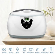 Load image into Gallery viewer, 600ml Ultrasonic Cleaning Machine Wash Cleaner Bath Timer for Jewelry Glasses Manicure Dental Razor Brush Ultrasound Sonic
