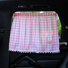 Load image into Gallery viewer, Universal Cute Cartoon Bear Car Sun Shade Curtains Car Styling Rear Side Window Windshield Sunshade Protect Window Curtains
