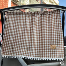 Load image into Gallery viewer, Universal Cute Cartoon Bear Car Sun Shade Curtains Car Styling Rear Side Window Windshield Sunshade Protect Window Curtains
