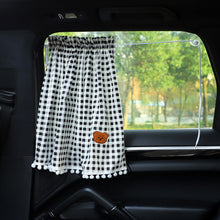 Load image into Gallery viewer, Universal Cute Cartoon Bear Car Sun Shade Curtains Car Styling Rear Side Window Windshield Sunshade Protect Window Curtains
