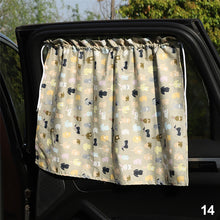 Load image into Gallery viewer, Universal Cute Cartoon Bear Car Sun Shade Curtains Car Styling Rear Side Window Windshield Sunshade Protect Window Curtains
