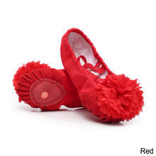Load image into Gallery viewer, Children's Dance Shoes Ballet Shoes Soft Sole Flower Dancing Practice Shoes Cat Claw Shoes
