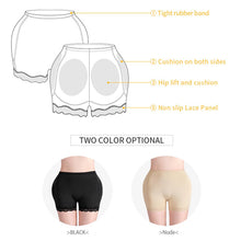 Load image into Gallery viewer, Plus Size S~6XL Big Seamless Hips Padding For Women Padded Panty 4 Pads Removable Butt Lifter Panties Fake Bigger Butt
