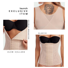 Load image into Gallery viewer, Breathable Underbust Corset Tops Vest With Hook Bone Adjustable Waist Trainer Tummy Control Shapwear Slimming Body Shaper
