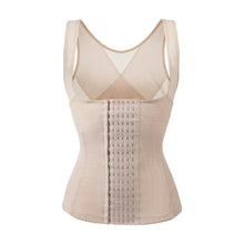 Load image into Gallery viewer, Breathable Underbust Corset Tops Vest With Hook Bone Adjustable Waist Trainer Tummy Control Shapwear Slimming Body Shaper
