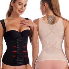 Load image into Gallery viewer, Breathable Underbust Corset Tops Vest With Hook Bone Adjustable Waist Trainer Tummy Control Shapwear Slimming Body Shaper
