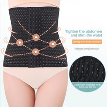 Load image into Gallery viewer, Girdle Belt With Hook Steel Bone Waist Trainer Slimming Corset Women Plus Size Body Shaper For Tummy Control Shapewear
