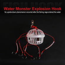 Load image into Gallery viewer, 1PCS Water Monster Bomb Hook Set With 6 Isene Hooks Silver Carp Bighead Fishing Group Outdoor Cage Basket Feeding Frame Fish Bleach Fishing Gear Small Accessories

