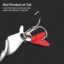 Load image into Gallery viewer, 1PCS Long Throw 360° Rotating Glitter Fishing Hook Metal Road Subbait Suitable For Warping Mouth Bass Mandarin Fish Snakehead Fishing Accessories
