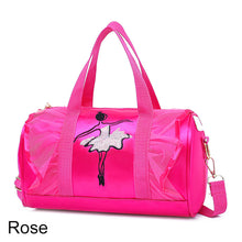 Load image into Gallery viewer, Children's Dance Shoulder Bag Latin Ballet Yoga Sports Bag Lace Style Princess Wind Large Capacity Glitter Handbag Dance Equipment
