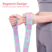 Load image into Gallery viewer, Multifunctional Dance Yoga Pilates Aids With Dance Correction Elastic Band Training Band Segmented Asana Tension Band Back Stretching Resistance Band For Beginners
