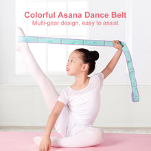 Load image into Gallery viewer, Multifunctional Dance Yoga Pilates Aids With Dance Correction Elastic Band Training Band Segmented Asana Tension Band Back Stretching Resistance Band For Beginners

