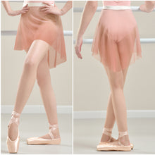 Load image into Gallery viewer, Irregular Gradient Gauze Skirt Adult Dance Elastic Waist Translucent Tutu Skirt Gymnastics Training Chiffon Gauze Practice Skirt
