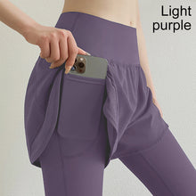 Load image into Gallery viewer, Fake Two-Piece High Waist Buttock Lifting Abdominal Yoga Pants With Pocket Gym Pilates Jogging Sports Training Women's Tight Sweatpants
