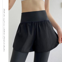 Load image into Gallery viewer, Fake Two-Piece High Waist Buttock Lifting Abdominal Yoga Pants With Pocket Gym Pilates Jogging Sports Training Women's Tight Sweatpants
