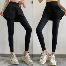 Load image into Gallery viewer, Fake Two-Piece High Waist Buttock Lifting Abdominal Yoga Pants With Pocket Gym Pilates Jogging Sports Training Women's Tight Sweatpants
