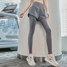 Load image into Gallery viewer, Fake Two-Piece High Waist Buttock Lifting Abdominal Yoga Pants With Pocket Gym Pilates Jogging Sports Training Women's Tight Sweatpants
