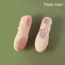 Load image into Gallery viewer, PU Leather Dance Shoes Children's Soft Soled Ballet Shoes Waterproof Breathable Training Shoes Performance Test Dance Equipment
