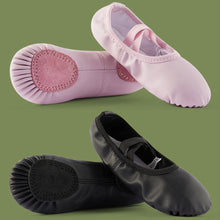 Load image into Gallery viewer, PU Leather Dance Shoes Children's Soft Soled Ballet Shoes Waterproof Breathable Training Shoes Performance Test Dance Equipment

