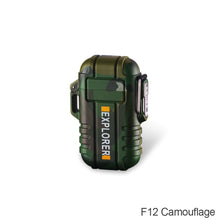 Load image into Gallery viewer, USB Lighter Outdoor Windproof Plasma Flameless Lighter Camping Waterproof Retractable Electric Double Arc Type-C Rechargeable
