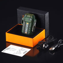 Load image into Gallery viewer, USB Lighter Outdoor Windproof Plasma Flameless Lighter Camping Waterproof Retractable Electric Double Arc Type-C Rechargeable
