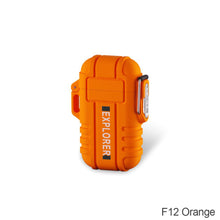Load image into Gallery viewer, USB Lighter Outdoor Windproof Plasma Flameless Lighter Camping Waterproof Retractable Electric Double Arc Type-C Rechargeable
