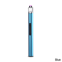 Load image into Gallery viewer, USB Rechargeable Candle Kitchen Gas Stove Ignition Mini Power Display Electric Pulse Flameless Arc Lighter
