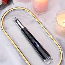 Load image into Gallery viewer, Outdoor Lighters USB Electric Rechargeable Long Kitchen Lighter for Stove Windproof LED Plasma Arc Flameless Candle
