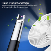 Load image into Gallery viewer, Outdoor Lighters USB Electric Rechargeable Long Kitchen Lighter for Stove Windproof LED Plasma Arc Flameless Candle
