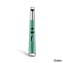 Load image into Gallery viewer, Outdoor Lighters USB Electric Rechargeable Long Kitchen Lighter for Stove Windproof LED Plasma Arc Flameless Candle

