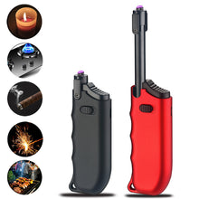 Load image into Gallery viewer, Safety Switch On USB Plasma Rechargeable Adjustable Lighter Suitable For Kitchen Camping Travel
