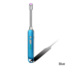 Load image into Gallery viewer, 360° USB Electric Rechargeable Kitchen Long Lighter Suitable for Stove Ignition Windproof LED Plasma Arc Flameless Lighter
