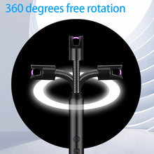 Load image into Gallery viewer, 360 Degree Hose Lighters USB Electric Rechargeable Long Kitchen Lighter For Stove Windproof LED Plasma Arc Flameless Candle
