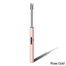 Load image into Gallery viewer, USB Type-C Fast Charging Metal Elbow Electric Arc Ignition Gun Windproof Kitchen Candle Gas Stove Pulse Plasma Lighter
