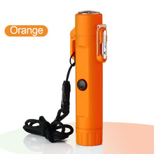 Load image into Gallery viewer, Camping USB Lighter Outdoor Compass Waterproof Electric Double Arc Windproof Portable Torch Lighting Survival Ignition Tool
