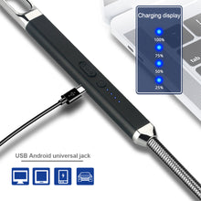 Load image into Gallery viewer, 360° Camping USB Lighter Outdoor Waterproof Electric Double Arc Windproof Portable Survival Ignition Tool
