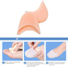Load image into Gallery viewer, Silicone Toe Protector Toe Care Forefoot Pad Comfortable Breathable Dance Toe Protector Anterior Palm Pain Prevention Foot Care

