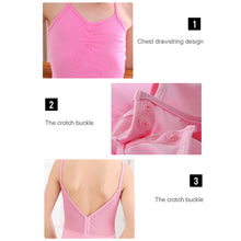 Load image into Gallery viewer, Children's Dance Costume Sleeveless Suspender Jumpsuit Closed Crotch Dance Costume Girls Summer Tight Dance Training Clothes
