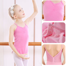 Load image into Gallery viewer, Children's Dance Costume Sleeveless Suspender Jumpsuit Closed Crotch Dance Costume Girls Summer Tight Dance Training Clothes
