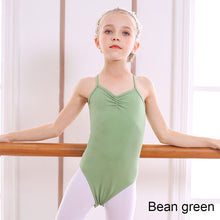 Load image into Gallery viewer, Children's Dance Costume Sleeveless Suspender Jumpsuit Closed Crotch Dance Costume Girls Summer Tight Dance Training Clothes
