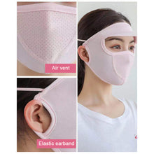 Load image into Gallery viewer, Summer Sunscreen Sunshade Face Shield Outdoor Cycling UV Resistant Sunshade Mask with Brim Lightweight Ice Silk Sunscreen Face Shield

