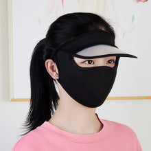 Load image into Gallery viewer, Summer Sunscreen Sunshade Face Shield Outdoor Cycling UV Resistant Sunshade Mask with Brim Lightweight Ice Silk Sunscreen Face Shield
