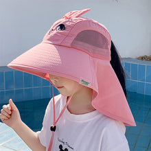 Load image into Gallery viewer, Children's Sunshade Hat Boys Girls Sunscreen Hat UV Resistant Comfortable Breathable Outdoor Sunscreen Hat
