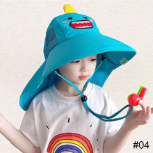 Load image into Gallery viewer, Children's Sunshade Hat Boys Girls Sunscreen Hat UV Resistant Comfortable Breathable Outdoor Sunscreen Hat
