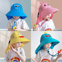 Load image into Gallery viewer, Children's Sunshade Hat Boys Girls Sunscreen Hat UV Resistant Comfortable Breathable Outdoor Sunscreen Hat
