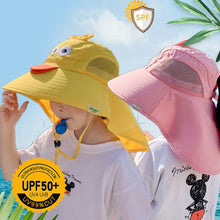 Load image into Gallery viewer, Children's Sunshade Hat Boys Girls Sunscreen Hat UV Resistant Comfortable Breathable Outdoor Sunscreen Hat
